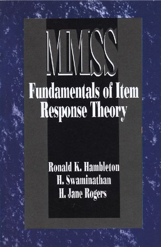 Fundamentals of Item Response Theory