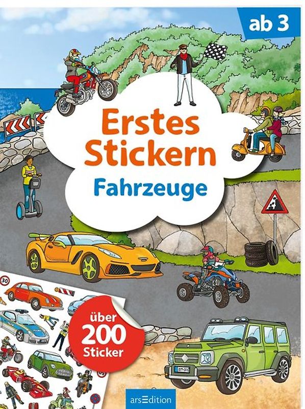 Erstes Stickern – Fahrzeuge
