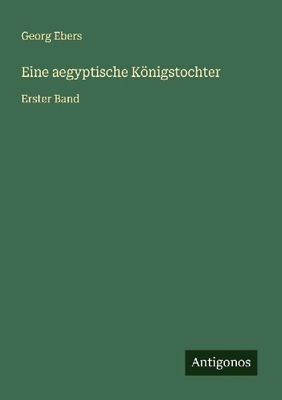 Eine aegyptische Königstochter