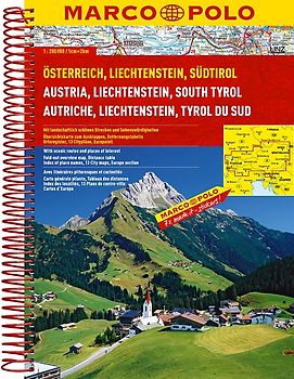 MARCO POLO Reiseatlas Österreich, Liechtenstein, Südtirol 1:200 000