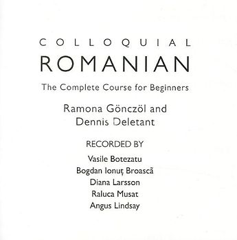 Colloquial Romanian: The Complete Course for Beginners [Audiobook] [Audio CD]