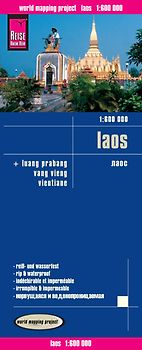 Reise Know-How Landkarte Laos (1:600.000) mit Luang Prabang, Vang Vieng, Vientiane