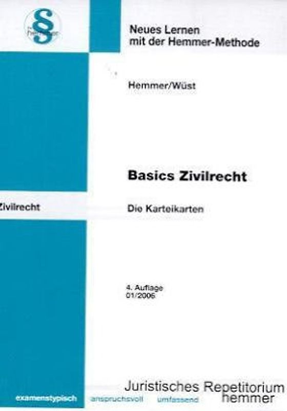 Basics Zivilrecht - Karteikarten