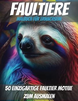 Faultier Malbuch für Erwachsene: Entspannung finden mit 50 einzigartigen Designs