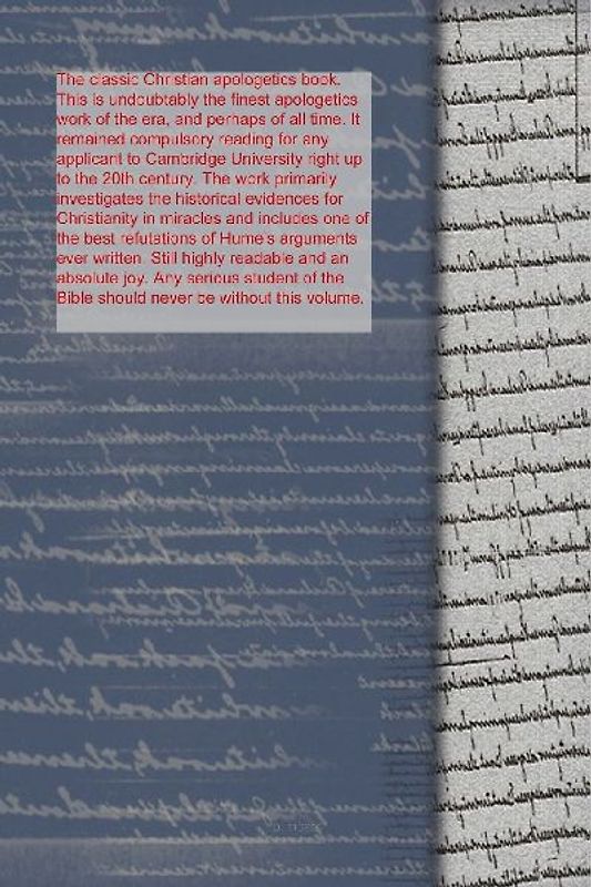 A View of the Evidences of Christianity