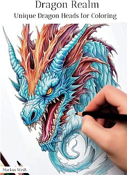 Dragon Realm: Unique Dragon Heads for Coloring