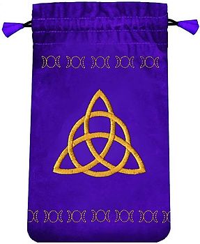 Tarotbeutel Dreifache Göttin, mini. Samt, violett