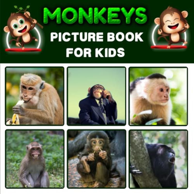 Monkeys Picture Book for Kids: Learn Facts about The Monkeys for Children's Educational Picture Book (A Colorful Picture Book for Kids)