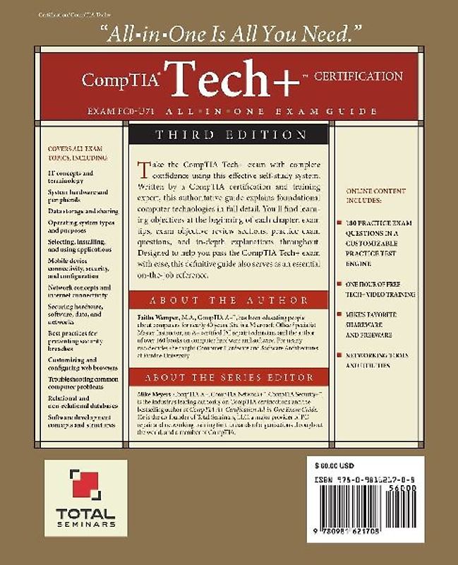 CompTIA Tech+ Certification All-in-One Exam Guide, Third Edition (Exam FC0-U71)