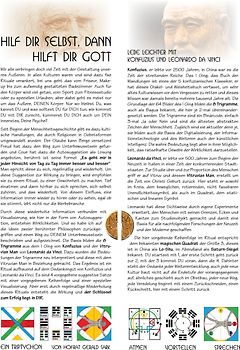 Hilf Dir selbst, dann hilft Dir Gott!