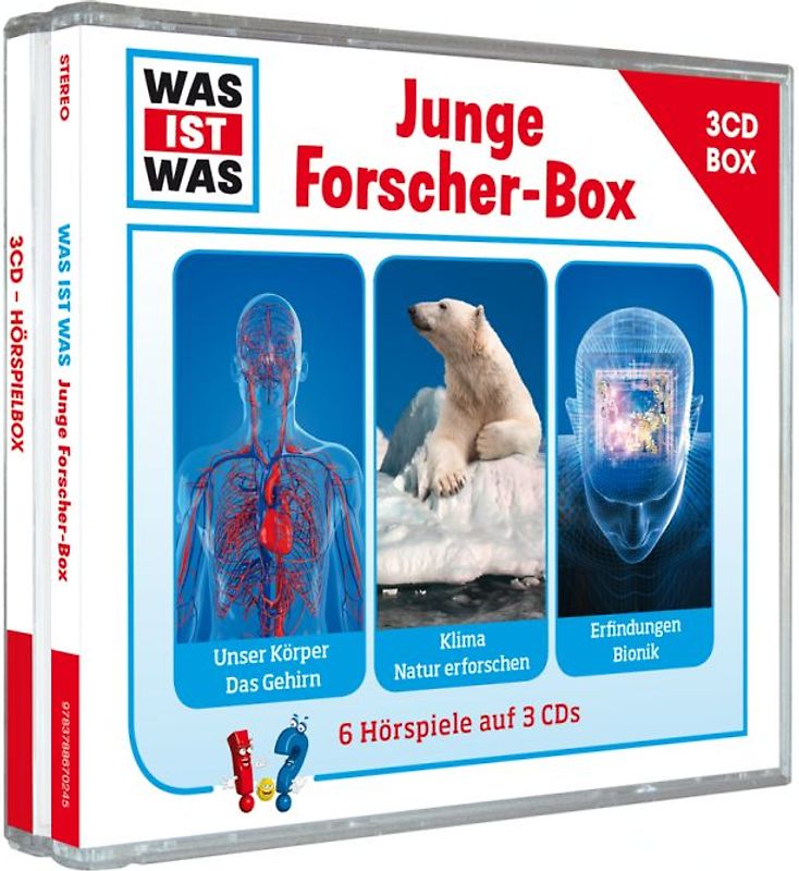 WAS IST WAS 3-CD-Hörspielbox. Junge Forscherbox