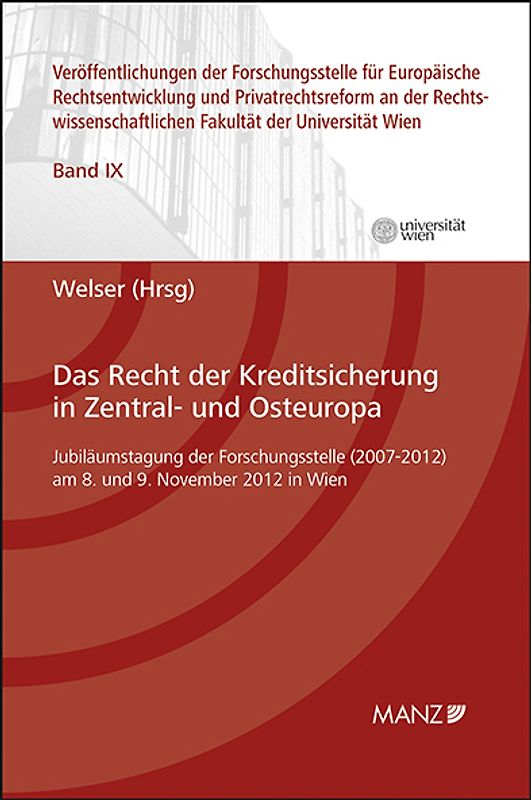 Das Recht der Kreditsicherung in Zentral- und Osteuropa