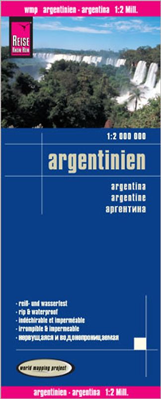 Reise Know-How Landkarte Argentinien (1:2.000.000)