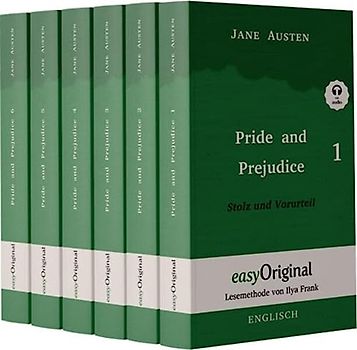 Pride and Prejudice / Stolz und Vorurteil - 6 Teile Softcover - (Buch +MP3 Audio-CD) - Lesemethode von Ilya Frank - Zweisprachige Ausgabe Englisch-Deutsch