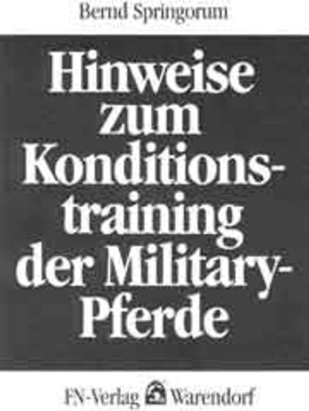 Hinweise zum Konditionstraining der Military-Pferde