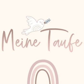 Meine Taufe rosa Taufbuch Taufgeschenk Taufgästebuch Erinnerungsalbum mit Fragen und Platz für Fotos: 80 Seiten; 21 cm x 21 cm