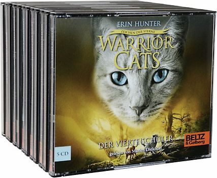 Warrior Cats - Zeichen der Sterne. Folge 1-6. IV, Folge 1-6, gelesen von Marlen Diekhoff, Die gesamte vierte Staffel, 30 CDs, 39 Std.