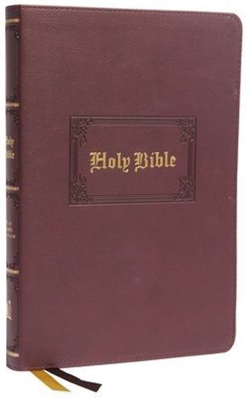 KJV Holy Bible: Large Print Thinline, Brown Leathersoft, Red Letter, Comfort Print: King James Version