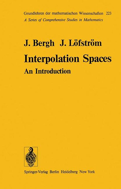 Interpolation Spaces