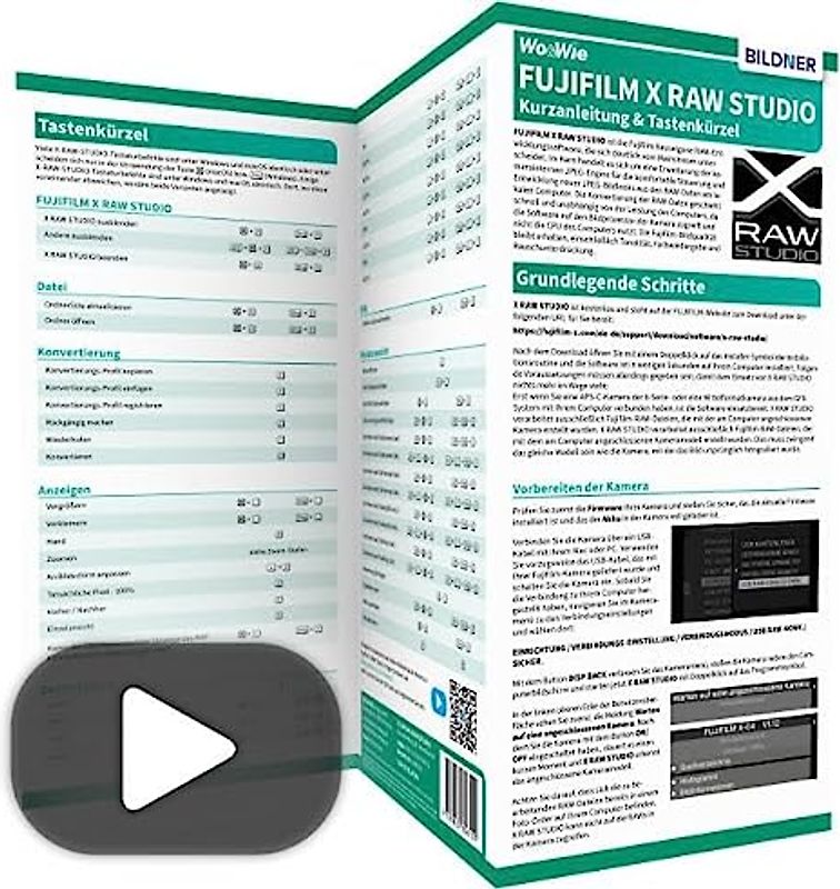 Fujifilm X RAW Studio - Kurzanleitung & Tastenkürzel: inkl. kostenlosem Video-Workshop (35 Minuten)
