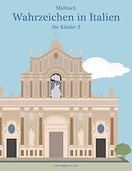 Malbuch Wahrzeichen in Italien für Kinder 2
