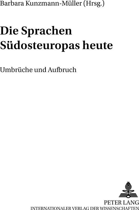 Die Sprachen Südosteuropas heute