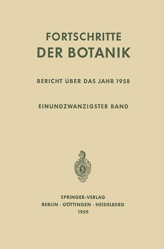 Bericht Über das Jahr 1958