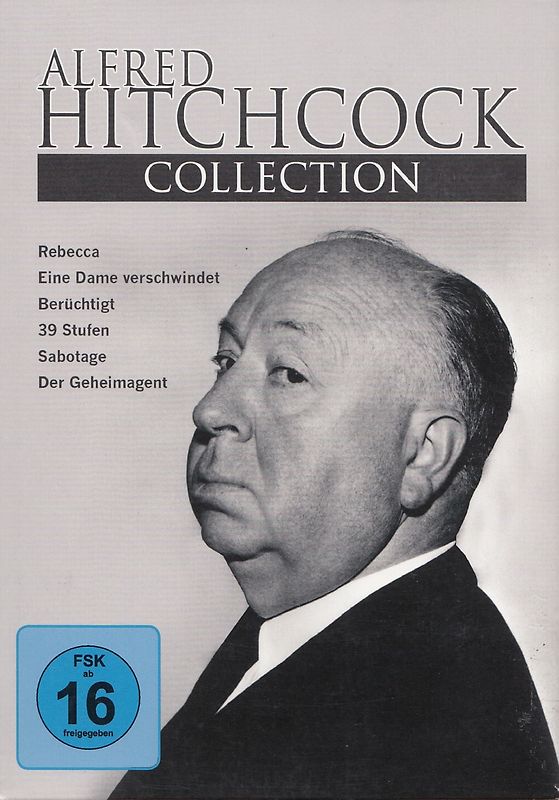 Alfred Hitchcock Collection: Rebecca, Eine Dame verschindet, Berüchtigt, 39 Stufen, Sabotage, Der Geheimagent [3 DVDs] DVD