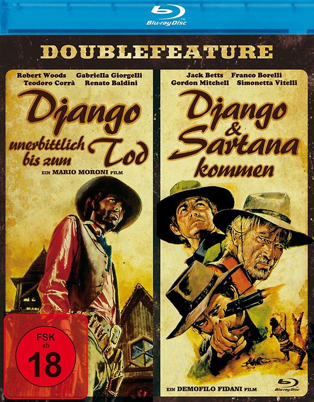 Django Doublefeature-Box Vol. 1 (Django unerbittlich bis zum Tod / Django und Sartana kommen) Digital remastered Blu-ray Disc