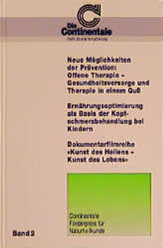 Continentale Förderpreis für Naturheilkunde. Band 2