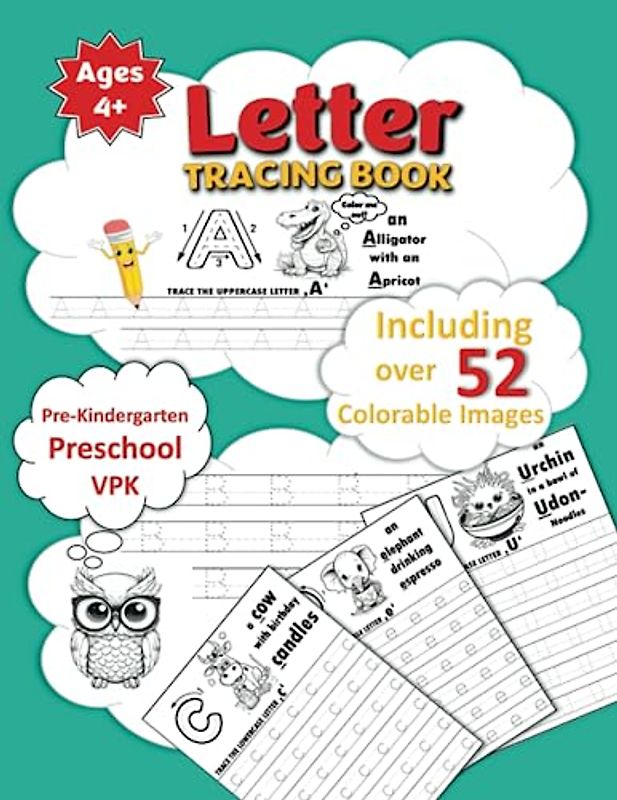 Letter Tracing VPK - Children's Book for learning the Alphabet: Back to School - Letter tracing Book