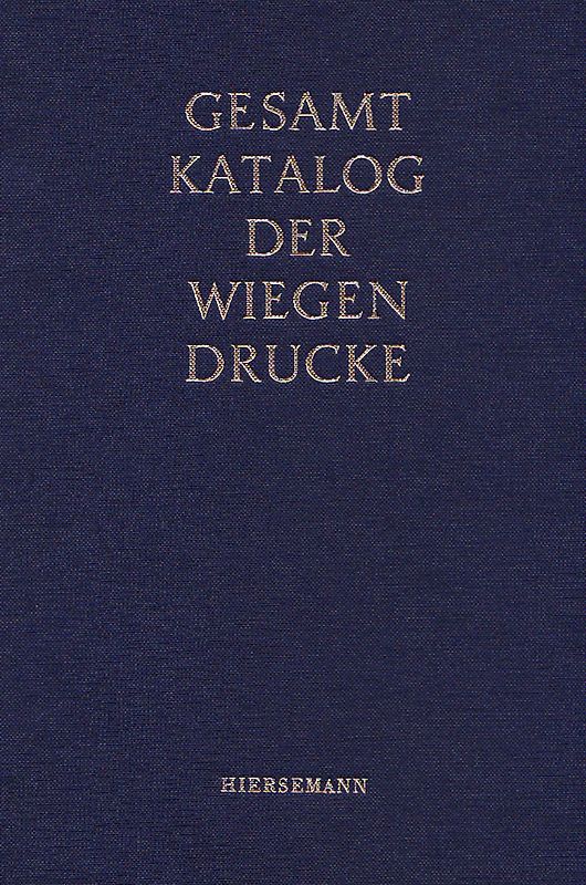 Gesamtkatalog der Wiegendrucke