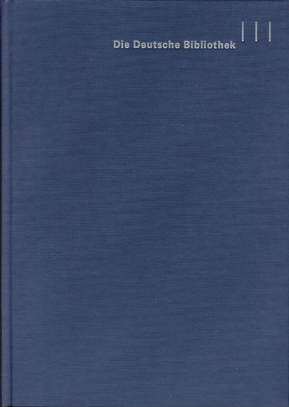Deutsche Nationalbibliografie - Reihe E, Dreijahresverzeichnis 2001-2003