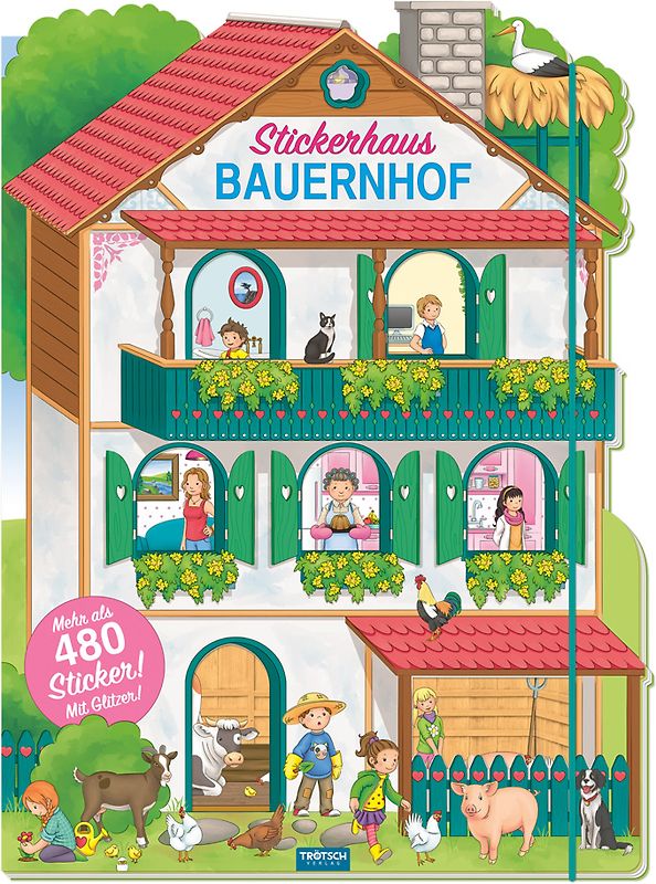 Trötsch Stickerbuch Stickerhaus Bauernhof