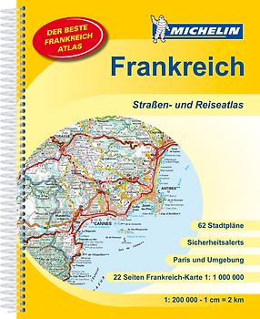 Frankreich Straßen- und Reiseatlas