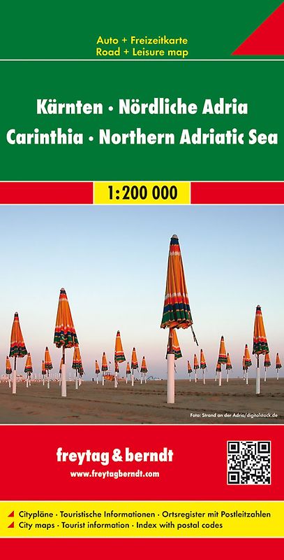 freytag & berndt Straßenkarte Kärnten - Nördliche Adria 1:200.000