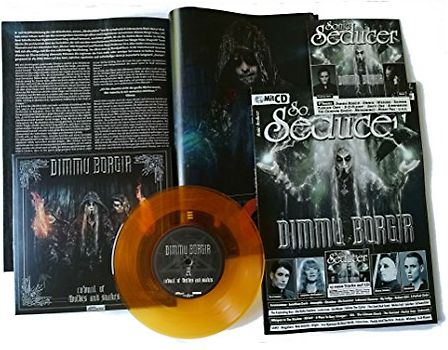Sonic Seducer 05-2018 + 7"-Vinylsingle von Dimmu Borgir in orange-transparent (199 Exemplare) + Titelstory Dimmu Borgir + weiterer CD: Mit ... + Dimmu Borgir Titelstory + CD mit 17 Tracks
