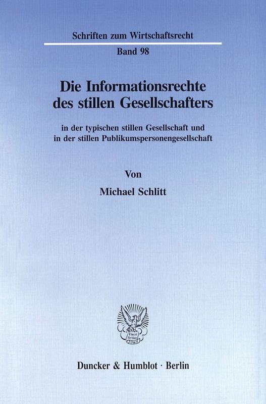 Die Informationsrechte des stillen Gesellschafters