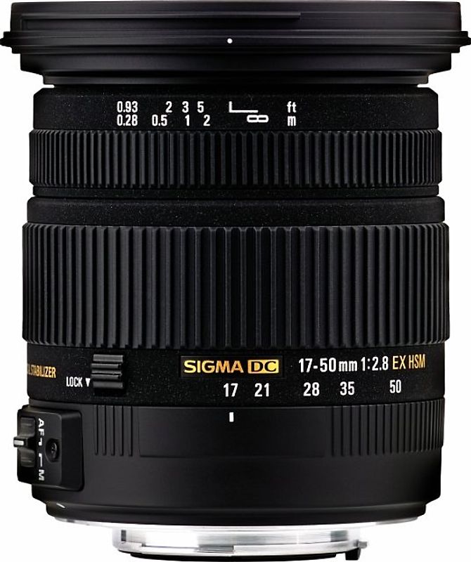 Sigma 17-50 mm F2.8 DC EX HSM OS 77 mm Objectif (adapté à Canon EF) noir