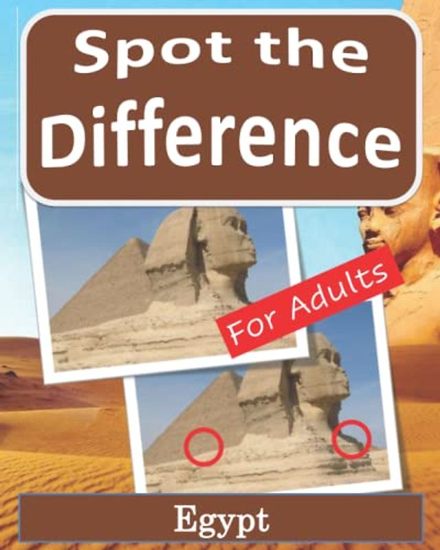 Spot the Difference Book for Adults - Egypt: Puzzles for Adults with Egypt Pictures