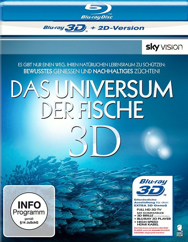 Das Universum der Fische - Lachse [SKY VISION, inkl. 2D Version] Blu-ray Disc