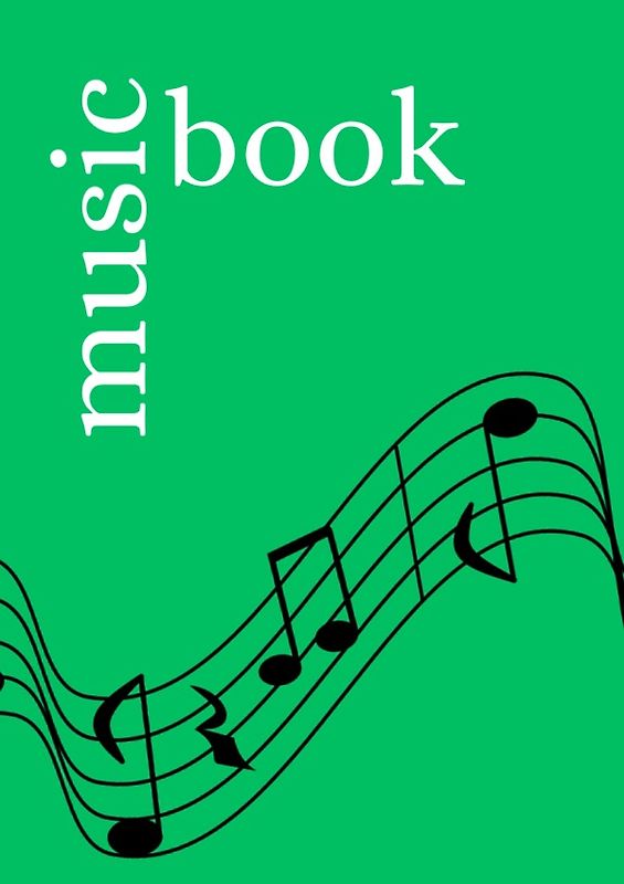 Music Book: DIN A4 Staff Book | 100 Pages with 12 Staves / Systems per Sheet | Paper 90g/m²