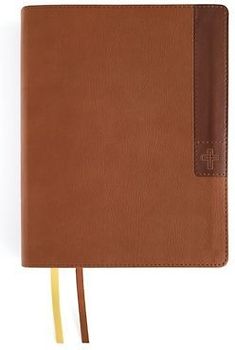 Niv, Journal the Word Bible (Perfect for Note-Taking), Large Print, Leathersoft, Brown, Red Letter, Comfort Print