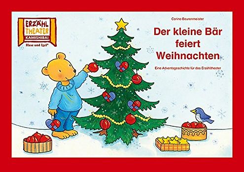 Der kleine Bär feiert Weihnachten / Kamishibai Bildkarten: 7 Bildkarten für das Erzähltheater