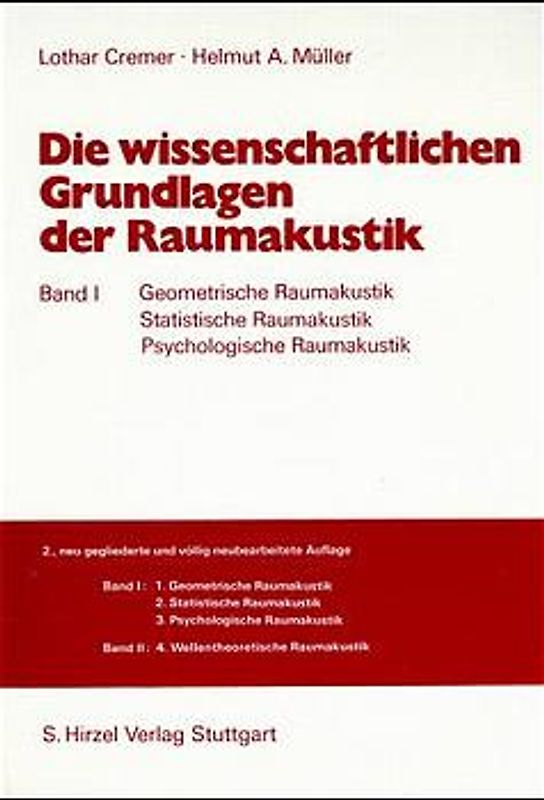 Die wissenschaftlichen Grundlagen der Raumakustik