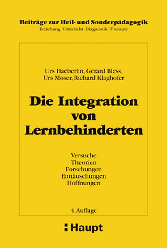 Die Integration von Lernbehinderten