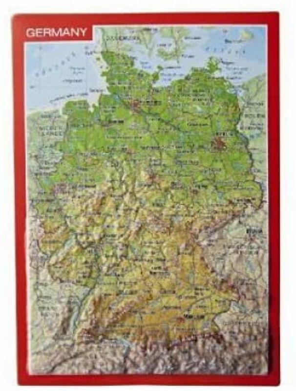 Reliefpostkarte Deutschland - Markgraf, André