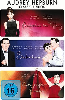 Audrey Hepburn, Classic-Edition (1. Frühstück bei Tiffany, 2. Sabrina, 3. Ein süßer Fratz) DVD