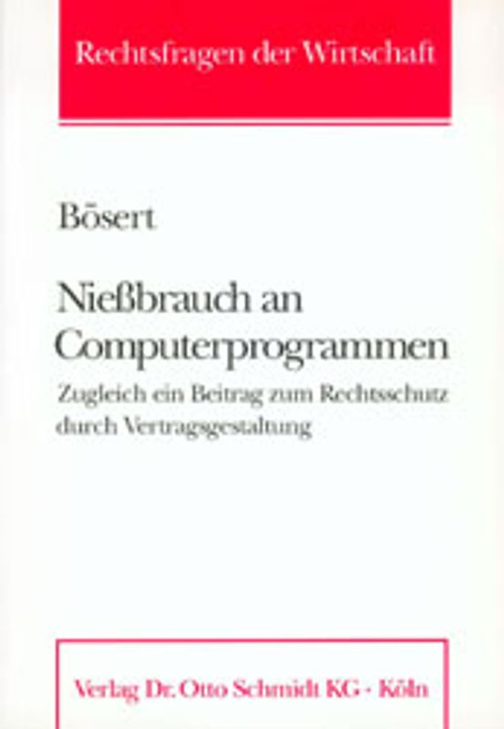 Niessbrauch an Computerprogrammen