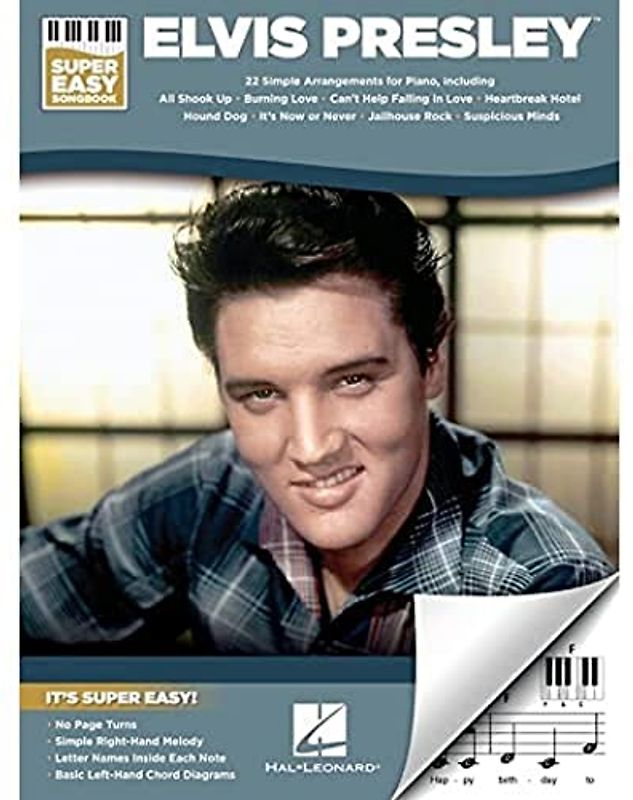 Elvis Presley: Super Easy Piano Songbook With Lyrics (Super Easy Songbook)